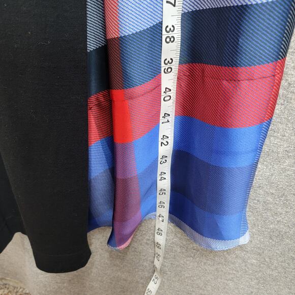 SACAI PLAID COTTON JERSEY MIDI DRESS, SIZE ??? - Picture 10 of 10